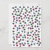 Pickleball Patroon Stijl Kleurrijke Pickleball Geb Kaart (Achterkant)