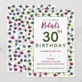 Pickleball Patroon Stijl Kleurrijke Pickleball Geb Kaart (Voorkant / Achterkant)