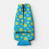 Pickleball-patroonkoeler met aangepaste tekst flesjeskoeler (Achterkant)