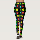 Pickleball Pattern multicolor Leggings (Achterkant)