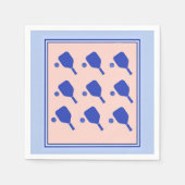 Pickleball Pattern Napin Servet (Voorkant)