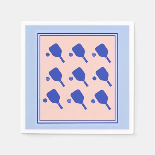 Pickleball Pattern Napin Servet (Voorkant)