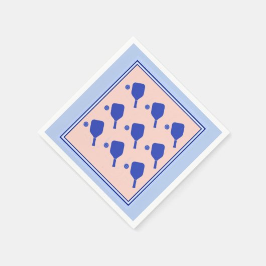 Pickleball Pattern Napin Servet (Hoek)