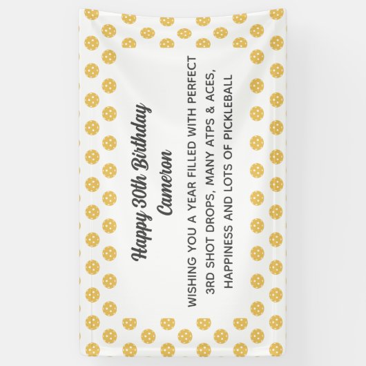 Pickleball Pattern Party of Toernooi Aangepast Spandoek (Verticaal)