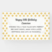 Pickleball Pattern Party of Toernooi Aangepast Spandoek (Horizontaal)