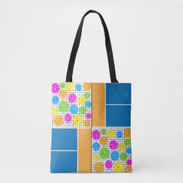 Pickleball Pattern Tanktop Tote Bag