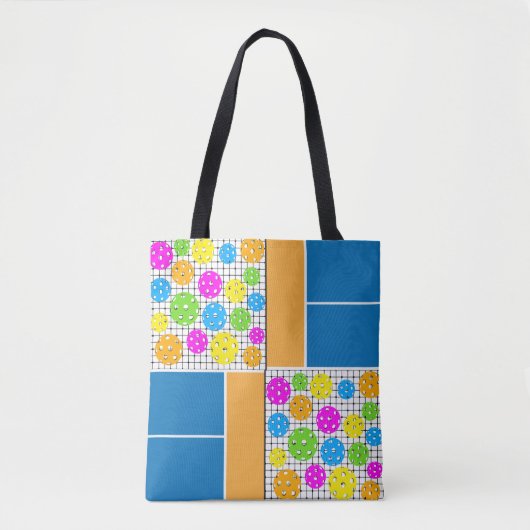 Pickleball Pattern Tanktop Tote Bag (Voorkant)
