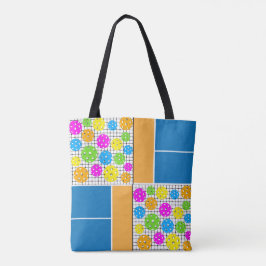 Pickleball Pattern Tanktop Tote Bag
