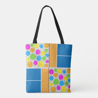 Pickleball Pattern Tanktop Tote Bag
