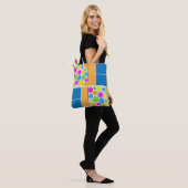 Pickleball Pattern Tanktop Tote Bag (Op model)