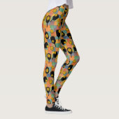 Pickleball Paul Klee Style Paddle Pattern Leggings (Rechts)