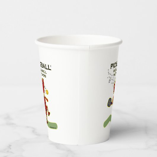 Pickleball-pedalen goed met andere papierbekertjes papieren bekers (Rechts)