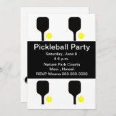 Pickleball peddel & bal kaart (Voorkant / Achterkant)