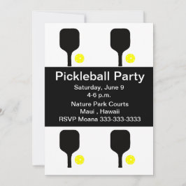 Pickleball peddel & bal kaart