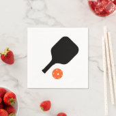 Pickleball peddel & sinaasappel pickleball servet (Insitu)