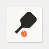 Pickleball peddel & sinaasappel pickleball servet (Voorkant)