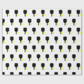 Pickleball peddels & ballen cadeaupapier (Vlak)