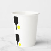 Pickleball peddels & ballen papieren bekers (Links)