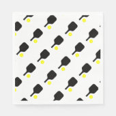 Pickleball peddels & ballen servet (Voorkant)