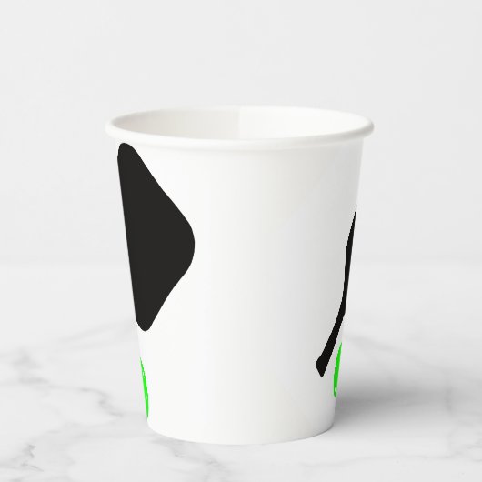 Pickleball peddels & groene ballen papieren bekers (Links)