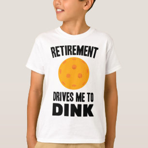 Pickleball - Pensioen drijft me tot drinken - Badm T-shirt