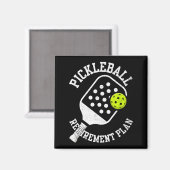 Pickleball pensioenplan magneet (Voorkant / Achterkant)