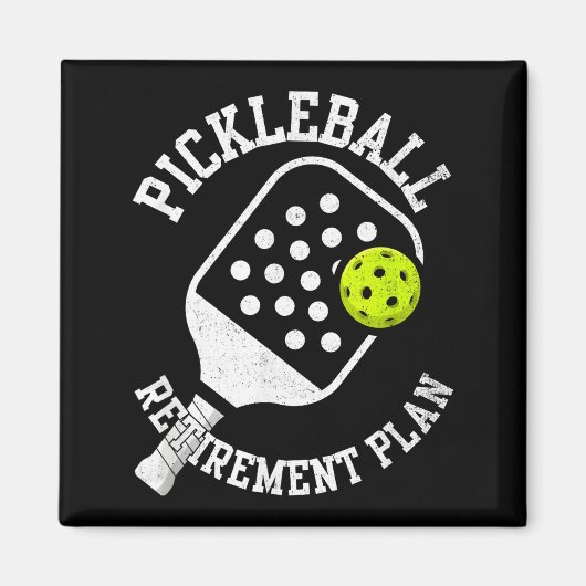 Pickleball pensioenplan magneet (Voorkant)
