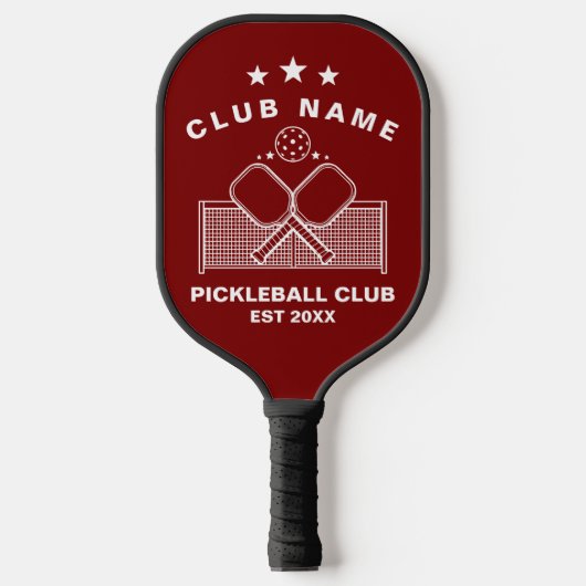 Pickleball Personalized Club Name  Paddle (Voorkant)