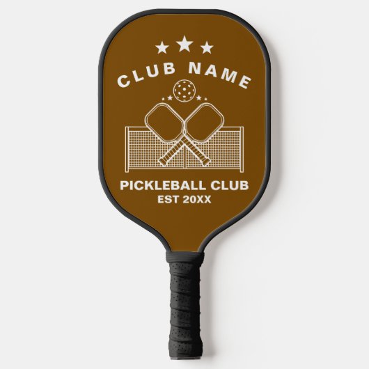 Pickleball Personalized Club Name  Paddle (Voorkant)