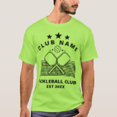 Pickleball Personalized Club Name T-shirt (Voorkant)