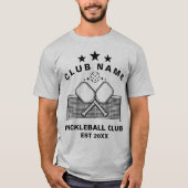 Pickleball Personalized Club Name T-shirt (Voorkant)