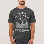 Pickleball Personalized Club Name T-shirt (Voorkant)