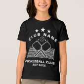 Pickleball Personalized Club Name Tri-Blend Shirt (Voorkant)