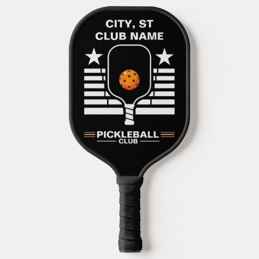 Pickleball Personalized Name Pickleball Club Paddle (Voorkant)