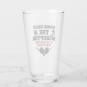 Pickleball Personalized Name The Disruptor Beer Glas (Achterkant)