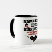 Pickleball Personalized Name The Disruptor Mok (Voorkant links)