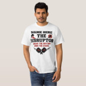 Pickleball Personalized Name The Disruptor T-Shirt (Voorkant volledig)