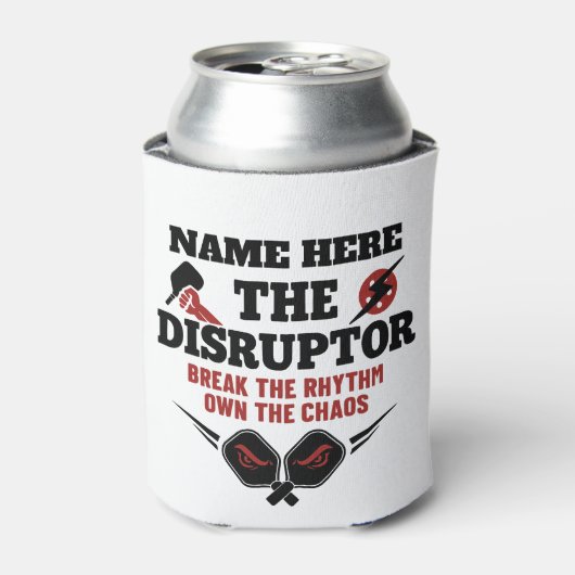 Pickleball Personalized Name The Rally Wrecker  Blikjeskoeler (Blikje Voorkant)