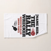 Pickleball Personalized Name The Rally Wrecker Handdoek (Handdoek)