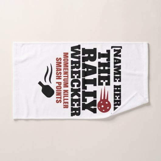 Pickleball Personalized Name The Rally Wrecker Handdoek (Handdoek)