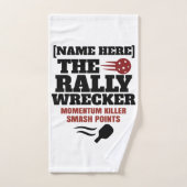 Pickleball Personalized Name The Rally Wrecker Handdoek (Handdoek)