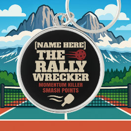 Pickleball Personalized Name THE RALLY WRECKER Sleutelhanger