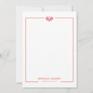Pickleball Personalized Notecard | Custom Name Notitiekaartje