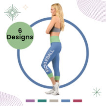 Pickleball Persoonlijk Sage-Blue High Waisted