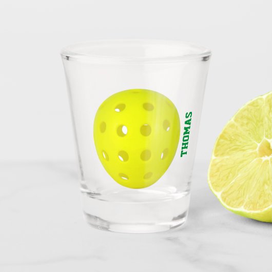 Pickleball Persoonlijk Shot Glass Shot Glas (Voorkant)