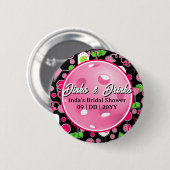 Pickleball Persoonlijke Bruidsdouche Swag Ronde Button 5,7 Cm (Voorkant /achterkant)