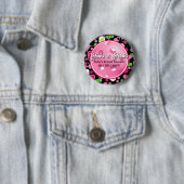 Pickleball Persoonlijke Bruidsdouche Swag Ronde Button 5,7 Cm (In situ)
