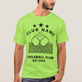 Pickleball Persoonlijke Clubnaam T-shirt