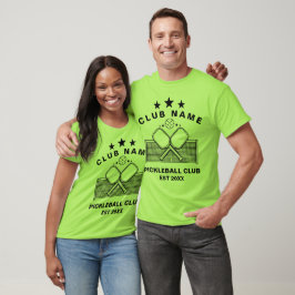 Pickleball Persoonlijke Clubnaam T-shirt