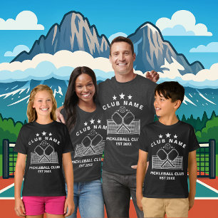 Pickleball Persoonlijke Clubnaam T-shirt